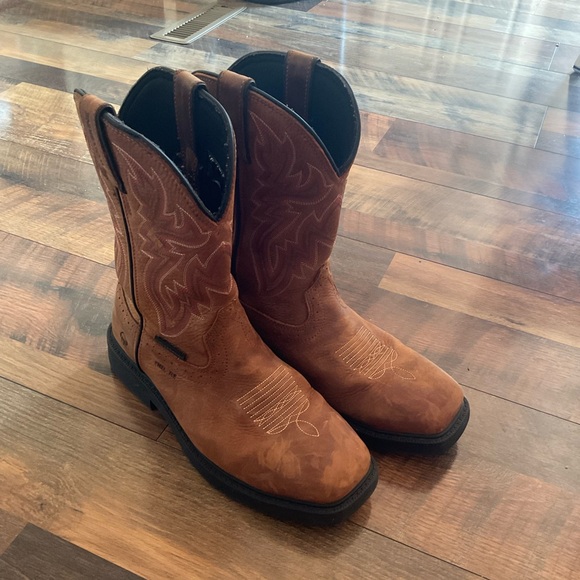 Wolverine Leather Western Work Boots 8.5 - Picture 1 of 8